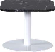 White Halo Side Table